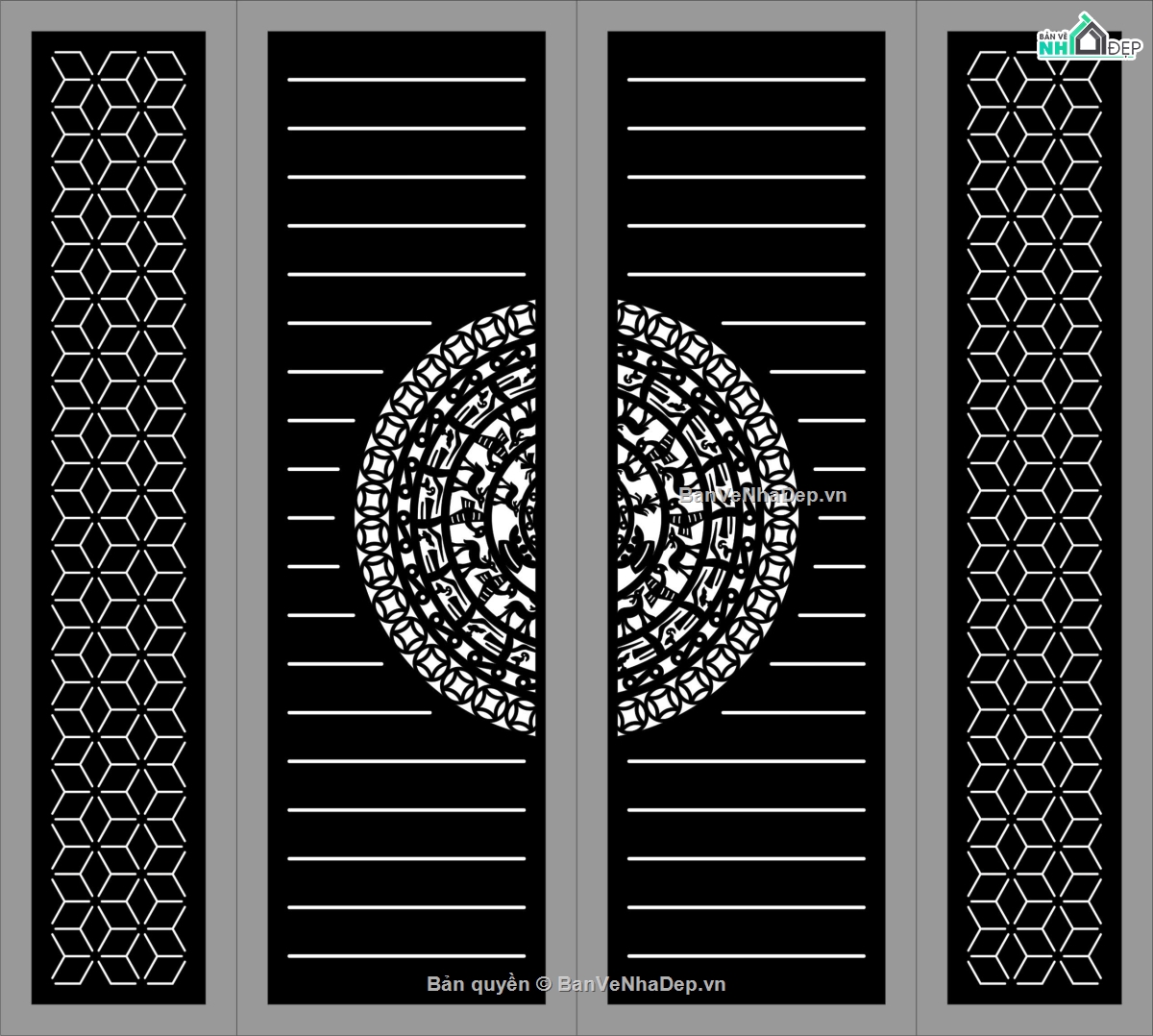 cổng 4 cánh,file cnc cổng 4 cánh,mẫu cnc cổng 4 cánh
